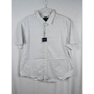 Kenneth Cole Awearness Slim Fit Short Sleeve Shirt Men's Size 2XL/XXL